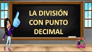 Divisiones con punto decimal [upl. by Ful351]