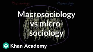 Macrosociology vs microsociology  Society and Culture  MCAT  Khan Academy [upl. by Eissim375]