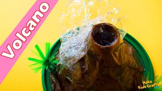 How to make a Simple Volcano  Volcano Model Making  Volcano Eruption  Homemade Volcano Craft DIY [upl. by Thom]