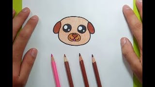 Como dibujar un perro paso a paso 41  How to draw a dog 41 [upl. by Horace]