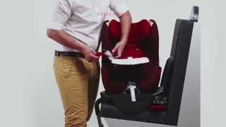 Rear facing car seat CYBEX Sirona Installation video [upl. by Costin]