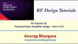 RF Design16 Practical Power Amplifier Design  Part 1 [upl. by Nodearb]