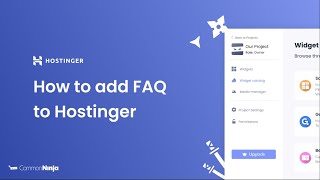 How to add FAQ to Hostinger [upl. by Erodroeht]