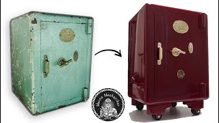 1930s Antique Sentry Safe Restoration  Perfect Restoration [upl. by Kcirnek]