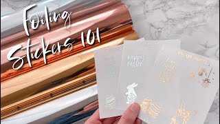 How to Make flawless Foiled Stickers  Sticker Guru [upl. by Aicel]