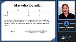 Macaulay Duration SOA Exam FM – Financial Mathematics – Module 4 Section 3 Part 1 [upl. by Dnana]