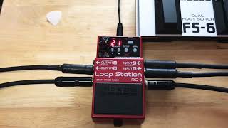 BOSS RC 3 Loop Station  Full Set Up [upl. by Acilegna]