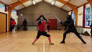 Longsword Sparring Esther vs Jordan [upl. by Herodias]