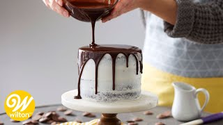 How to Make a Rich Chocolate Ganache Glaze Recipe  Wilton [upl. by Adallard]