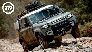 FIRST DRIVE New Land Rover Defender Review 4K  Top Gear [upl. by Notsuh]