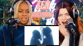 STATION  NCT LAB TEN 텐 Birthday MV reaction [upl. by Odnarb2]