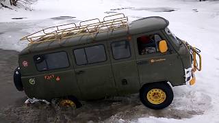 Ice Climbing in the Soviet UAZ 452 van [upl. by Hallette]