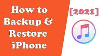 How to Backup amp Restore iPhone using iTunes UPDATED 2023 [upl. by Haimerej]