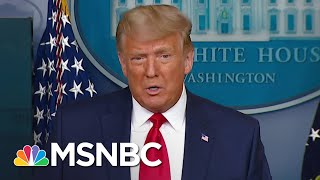 Trump Touts Stock Market Numbers After Dow Hits 30000 Amid Vaccine Transition News  MSNBC [upl. by Hibbitts]