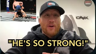 Justin Gaethje describes what its like to fight Khabib Nurmagomedov [upl. by Burkhart]