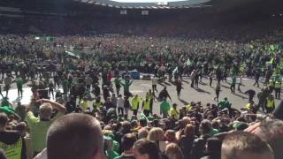 Hibs v The Rangers Final Minute amp Pitch Celebration [upl. by Clere348]