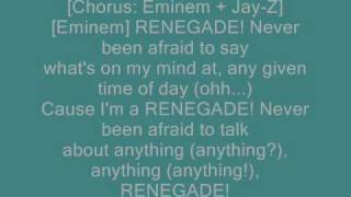 JayZ Feat Eminem  Renegade lyrics [upl. by Jelsma]