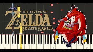 Zelda Breath of the Wild  Prince Sidons Theme Synthesia Piano Tutorial [upl. by Notlrak]