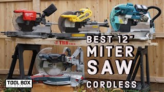 Best 12Inch Cordless Miter Saw  HeadtoHead [upl. by Rednasyl471]