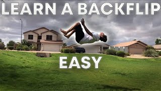 How To DO A BACKFLIP ON GROUND Step By Step TUTORIAL [upl. by Leumek724]