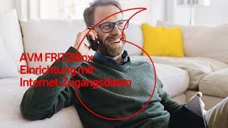 AVM FRITZBox Internet mit Zugangsdaten einrichten [upl. by Dione292]