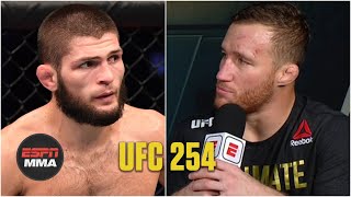 Justin Gaethje discusses loss to Khabib Nurmagomedov  UFC 254 Post Show  ESPN MMA [upl. by Azerila]