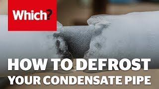 How to defrost your condensate pipe [upl. by Aonian]