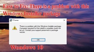 How to Fix There is a problem with this Windows Installer package [upl. by Waddington410]