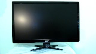 Acer 23quot LED Model G236HL Monitor  Unboxing Assembly and Setup [upl. by Nagle]