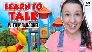 Learn To Talk with Ms Rachel  Learning at an Outdoor Playground  Toddler Videos  Toddler Shows [upl. by Pfaff]