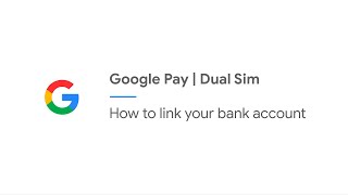 How to link your bank account on Google Pay  Dual SIM English [upl. by Neros529]