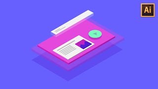 EASIEST Isometric Technique In Illustrator NO GRID [upl. by Oaks592]