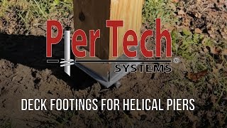 Deck Footings with Helical Piers [upl. by Erodoeht147]