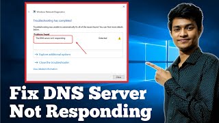 How to fix dns server not responding on windows 11107  Wifi or Wired Connection  2024 [upl. by Ataliah188]