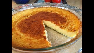 MAGIC CUSTARD PIE  AN EASY FAST AND IMPRESSIVE DESSERT [upl. by Moulden]