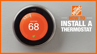 How to Install a Thermostat  The Home Depot [upl. by Osmen]