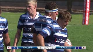 Premier Interschools Rugby 2021  Paarl Boys High vs Grey College [upl. by Eniamrahs248]