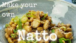 How to make Natto fermented soya beans at home recipe by kurumicooks authentic tasty Japanese food [upl. by Lempres]