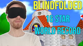 BLINDFOLDED 16 Star Speedrun Super Mario 64 in 2317 by Bubzia OLD WR [upl. by Halda]