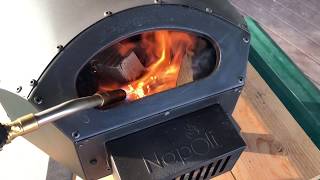 Bertello Pizza Oven fire starting and management [upl. by Leerzej]