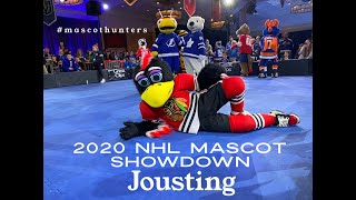 2020 NHL All Star Mascot Showdown Jousting [upl. by Thompson]