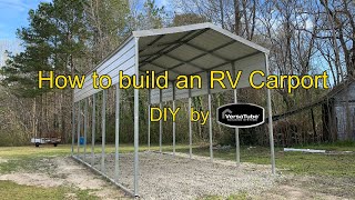 RV 101®  How to build an RV Carport [upl. by Myrlene]