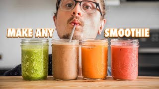 The Easy Guide On Making Just About Any Smoothie [upl. by Nennarb]