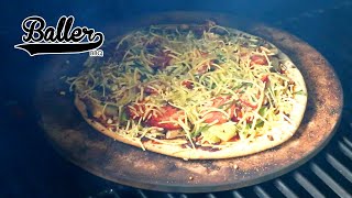 Cooking Pizza On Pit Boss Pellet Grill  Baller BBQ [upl. by Ikoek]