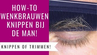 WENKBRAUWEN KNIPPEN BIJ DE MAN  TUTORIAL  Dazzling Beauty [upl. by Netty328]