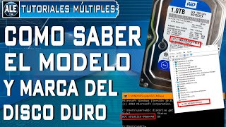 Cómo saber el modelo y la marca del disco duro del Pc o Laptop [upl. by Haswell]