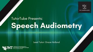 TutorTube Speech Audiometry [upl. by Ancier]