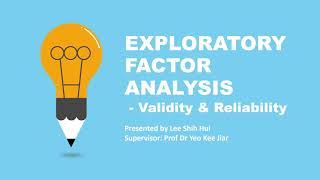 Exploratory Factor Analysis EFA  Part 5 Discriminant Validity amp Reliability [upl. by Uaeb875]