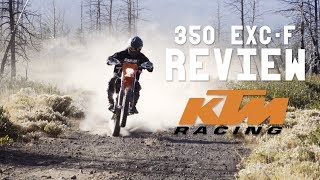 2018 KTM 350 EXCf Review  Ride [upl. by Zetra]