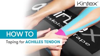 HOW TO  Kinesiology taping for achilles tendon [upl. by Artema]